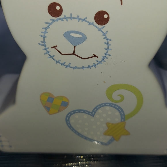 Collectible Aurora Ceramic Money Bank Blue Bear - Picture 7 of 9